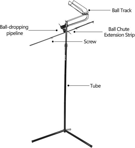 آلة رمي البيسبول الناعمة | نظام تدريب، يدعم إسقاط الكرة تلقائيًا ويدويًا، ارتفاع قابل للتعديل، يحمل ما يصل إلى 10 كرات، مدرب تأرجح لضرب البيسبول لجميع الأعمار والمهارات in Kuwait