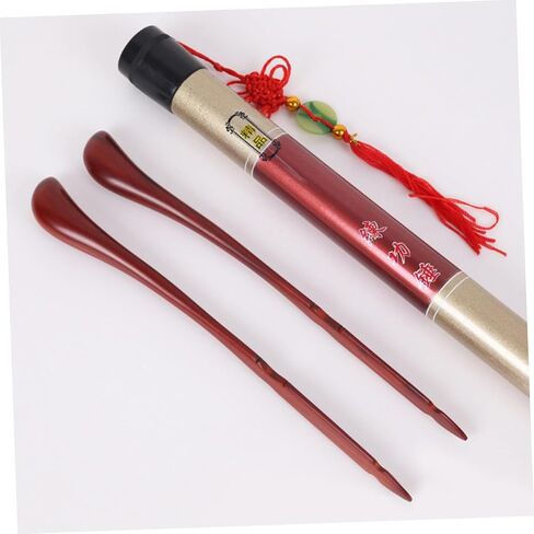Luxshiny 2pcs Dulcimer Hammers with Bucket Professional Sandalwood Practice Mallets for Musical Instrument Parts Sturdy Design for Yangqin and Hammered Dulcimer Players in Saudi Arabia