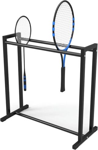 Freestanding Tennis Racket Storage Organizer Holder, Stadium School Gym Heavy Duty Commercial Badminton Racket Cart On Wheels~/,with Wheels in Saudi Arabia