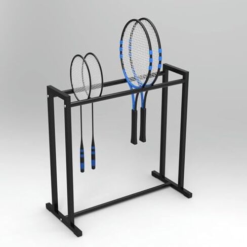 Freestanding Tennis Racket Storage Organizer Holder, Stadium School Gym Heavy Duty Commercial Badminton Racket Cart On Wheels~/,with Wheels in Saudi Arabia
