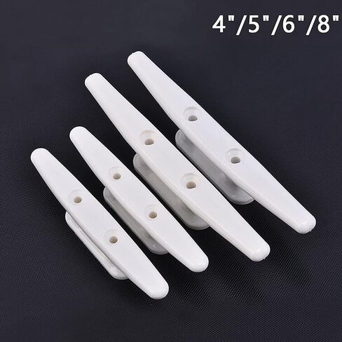 White Boat Nylon Cleat 4",5",6",8" with Screws 4pcs (8inch-4pcs) in Kuwait