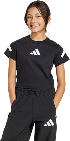 adidas Girls' Z.n.e. Cropped Fitted T-Shirt in Saudi Arabia