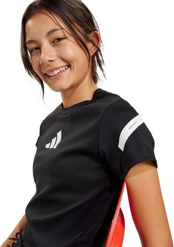 adidas Girls' Z.n.e. Cropped Fitted T-Shirt in Saudi Arabia