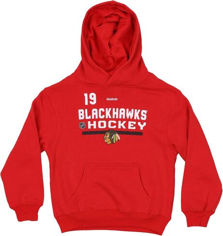 NHL Little Boys Chicago Blackhawks Jonathan Towes #19 Freeze Hoodie, Red, Large in Saudi Arabia