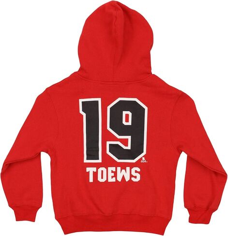 NHL Little Boys Chicago Blackhawks Jonathan Towes #19 Freeze Hoodie, Red, Large in Saudi Arabia