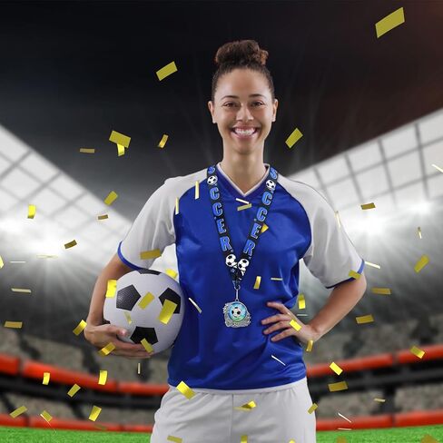 Medals Trophy Silver Metal Sport Ball Award Medals with Ribbon for Participation Sports Themed Party Favors in Saudi Arabia