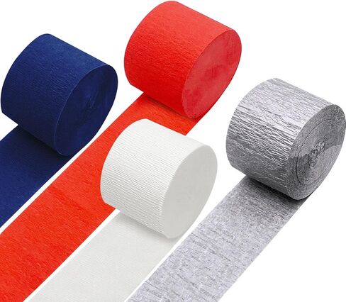 Fuguir 4 Rolls Fall Crepe Paper Paperers الأصفر البيج البرتقالي البني الحرف الحافلة الحفلات الحفلات Garland لحصاد خريف عيد الشكر عيد الشكر لوازم حفلة (1.8 بوصة × 82 قدم/لفة) in Kuwait