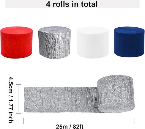 Fuguir 4 Rolls Fall Crepe Paper Paperers الأصفر البيج البرتقالي البني الحرف الحافلة الحفلات الحفلات Garland لحصاد خريف عيد الشكر عيد الشكر لوازم حفلة (1.8 بوصة × 82 قدم/لفة) in Kuwait