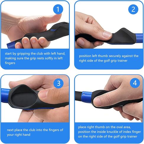 Golf Grip Trainer Club - Improves Grip Strength, Accuracy & Swing, Trains Correct Hand Position for Superior Performance - Golf Training Aid for All Levels in Saudi Arabia