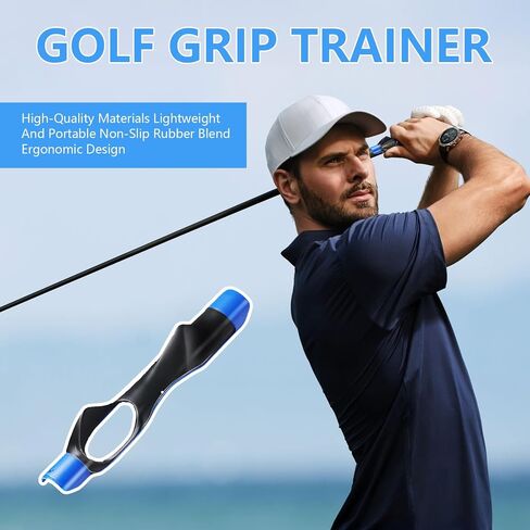 Golf Grip Trainer Club - Improves Grip Strength, Accuracy & Swing, Trains Correct Hand Position for Superior Performance - Golf Training Aid for All Levels in Saudi Arabia