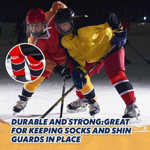 10 Rolls Clear Hockey Tape Multipurpose Shin Pad Sock Tape for Ice Skate Sports Hockey Gifts Gear Sports Equipment in Saudi Arabia