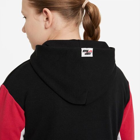 هودي Jumpman للفتيات من Nike من Jordan (للأطفال الصغار/الأطفال الكبار) أسود LG (12-14 طفل كبير) in Saudi Arabia