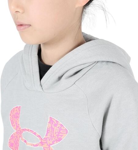 Girls' UA Rival Fleece Big Logo Print Fill Hoodie Small in Saudi Arabia
