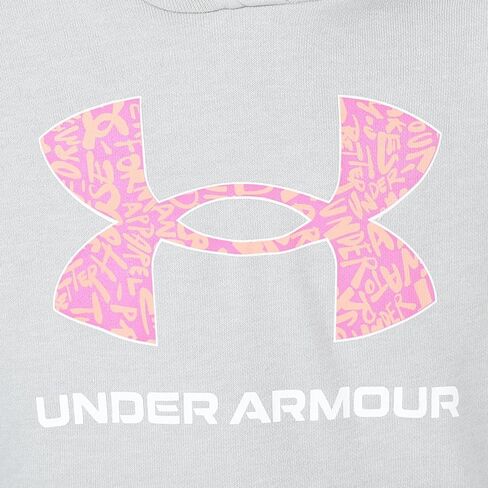 Girls' UA Rival Fleece Big Logo Print Fill Hoodie Small in Saudi Arabia