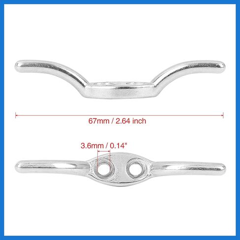 2 Set 2 Inch 316 Stainless Steel Universal Marine Boat Flagpole Cleat Hook with 4 Mounting Screws Auto Accessories in Saudi Arabia