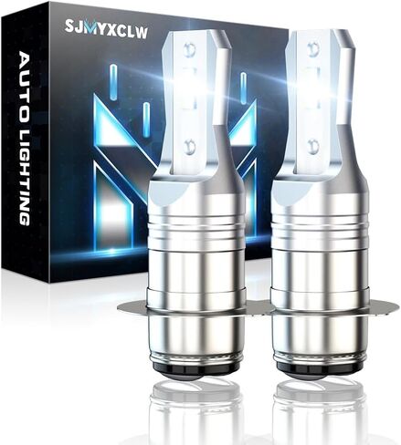 H6M P15D Led White Bulbs Compatible for Yamaha YFZ450 YFZ 450 YFZ450R 2004-2021, P15D H6 H6M Fog Light Bulbs, 10000 Lumens 6000K White 50W H6M Light Bulbs, Plug and Play, 2-Pack in Kuwait