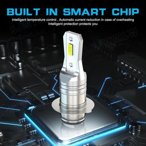 H6M P15D Led White Bulbs Compatible for Yamaha YFZ450 YFZ 450 YFZ450R 2004-2021, P15D H6 H6M Fog Light Bulbs, 10000 Lumens 6000K White 50W H6M Light Bulbs, Plug and Play, 2-Pack in Kuwait