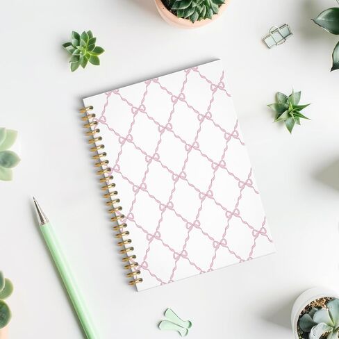 Roxmart Coquette Blue Bow Floral Ploral Noteboor ، Chinoiserie Pink Floral Journal ، Trendy Preppy Grandmillenial Flower Aealthetic Journal ، 5.5x8.3 Inch in Saudi Arabia