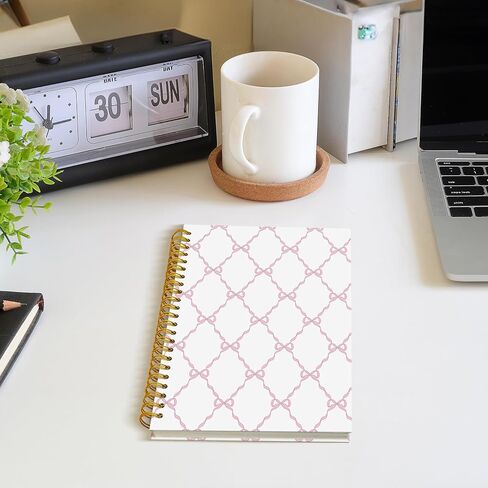 Roxmart Coquette Blue Bow Floral Ploral Noteboor ، Chinoiserie Pink Floral Journal ، Trendy Preppy Grandmillenial Flower Aealthetic Journal ، 5.5x8.3 Inch in Saudi Arabia