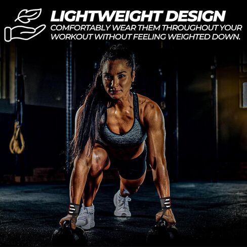 أغطية معصم FIGHTSENSE لرفع الأثقال، أحزمة معصم عالية الجودة مقاس 45.72 سم مع أغطية معصم شديدة التحمل بحلقة إبهام في صالة الألعاب الرياضية لرفع الأثقال، رفع الأثقال، تدريب القوة، كمال الأجسام، دعامة المعصم in Kuwait