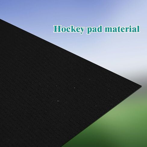 بساط تدريب الهوكي مقاس 59 بوصة × 34.6 بوصة، للاستخدام الداخلي/الخارجي، سطح مطاطي هادئ مضاد للانزلاق، ممارسة المهارات مع علامات دقيقة، تصميم قابل للطي لجميع الأعمار (تصميم مطاطي، أسود وأزرق) in Kuwait