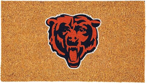 ممسحة أرجل من ألياف جوز الهند الطبيعية من فريق سبورتس أمريكا NFL Chicago Bears | شعار الفريق الرسمي بالألوان الكاملة | 28 × 16 بوصة | عدم الانزلاق مرة أخرى | سجادات أرضية ترحيب للباب الأمامي | ديكور منزلي لمدخل داخلي وخارجي in Saudi Arabia