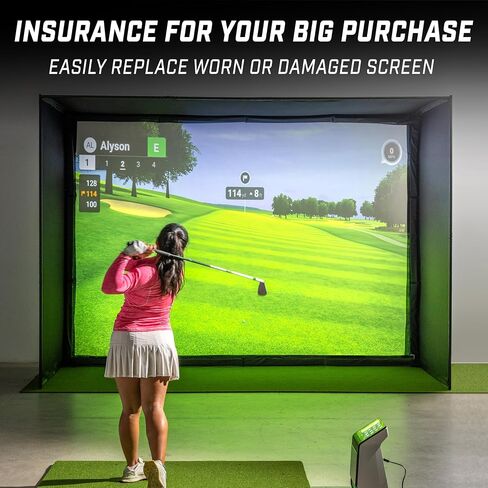 شاشة Sim بديلة من GoSports - متوافقة فقط مع حاوية GoSports Golf Simulator - اختر 10 × 8 قدم، أو 12 × 9 قدم، أو 14 × 8 قدم in Saudi Arabia