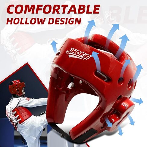Kids & Adults Boxing Helmet, Martial Arts Sparring Headgear for Karate, Kickboxing, Taekwondo & MMA Training/Competition - Adjustable and Breathable, Healthy Material, 3 Colors in Saudi Arabia
