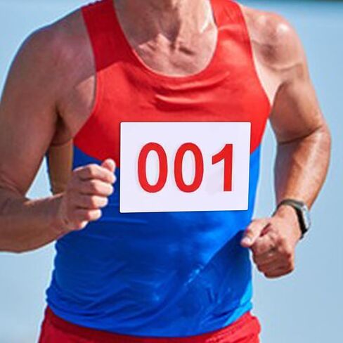 100 Running Bibs for Athletes with Unique Identifiers for Events in Saudi Arabia