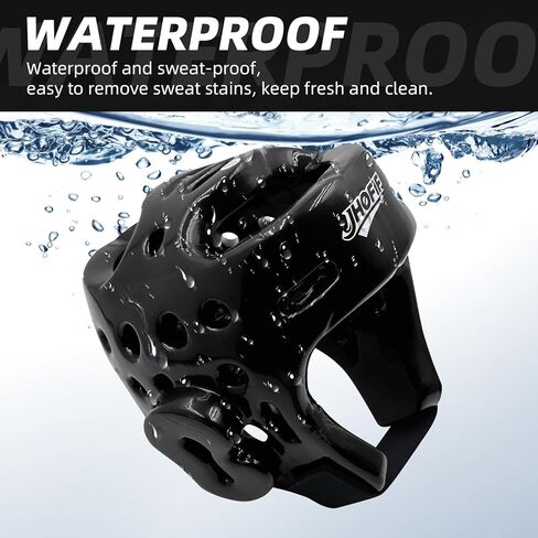 خوذة ملاكمة للأطفال والكبار، أغطية رأس للسجال في الفنون القتالية للكاراتيه والكيك بوكسينغ والتايكوندو والفنون القتالية المختلطة للتدريب/المنافسة - قابلة للتعديل ومسامية، مادة صحية، 3 ألوان in Kuwait