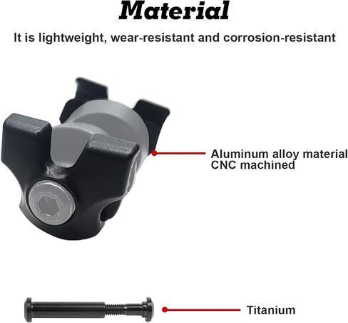 Xotic Tech Seatpost Saddle Clamp Ear + Ti Bolt Kit for Carbon Rail, Compatible with Specialized S-Works in Saudi Arabia