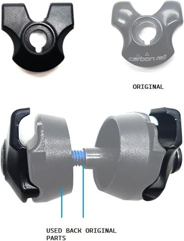 Xotic Tech Seatpost Saddle Clamp Ear + Ti Bolt Kit for Carbon Rail, Compatible with Specialized S-Works in Saudi Arabia