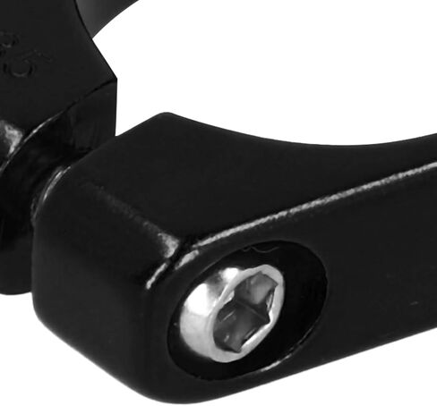 2Pcs Seatpost Clamp, 34.9MM Aluminum Alloy Mountain Seatpost Clip Cycling Bracket Seat Post Clip(Black) Seat Post Clamp in Saudi Arabia