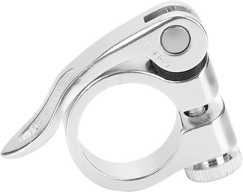 Yctze Aluminum Alloy Quick Release Mountain Road Seatpost Clamp, 25.4mm Seat Pole Clamp for 22.2mm Scooter Kids (Black) in Saudi Arabia