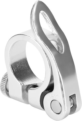 Yctze Aluminum Alloy Quick Release Mountain Road Seatpost Clamp, 25.4mm Seat Pole Clamp for 22.2mm Scooter Kids (Black) in Saudi Arabia