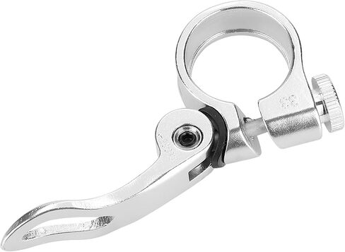 Yctze Aluminum Alloy Quick Release Mountain Road Seatpost Clamp, 25.4mm Seat Pole Clamp for 22.2mm Scooter Kids (Black) in Saudi Arabia
