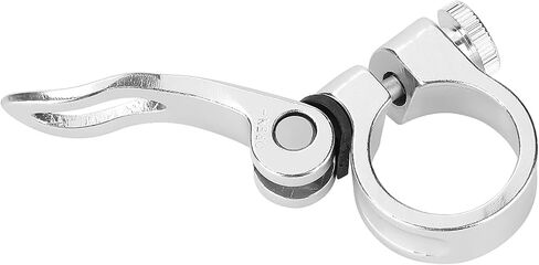Yctze Aluminum Alloy Quick Release Mountain Road Seatpost Clamp, 25.4mm Seat Pole Clamp for 22.2mm Scooter Kids (Black) in Saudi Arabia