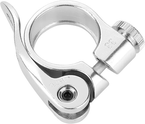 Yctze Aluminum Alloy Quick Release Mountain Road Seatpost Clamp, 25.4mm Seat Pole Clamp for 22.2mm Scooter Kids (Black) in Saudi Arabia