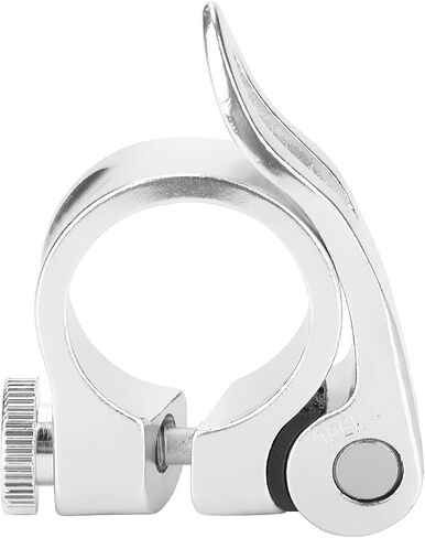 Yctze Aluminum Alloy Quick Release Mountain Road Seatpost Clamp, 25.4mm Seat Pole Clamp for 22.2mm Scooter Kids (Black) in Saudi Arabia