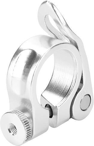 Yctze Aluminum Alloy Quick Release Mountain Road Seatpost Clamp, 25.4mm Seat Pole Clamp for 22.2mm Scooter Kids (Black) in Saudi Arabia