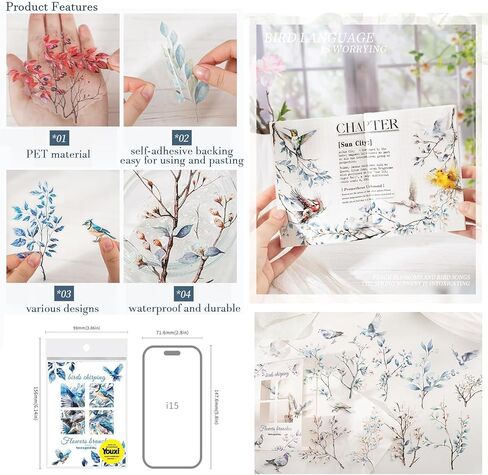 ملصقات سجل القصاصات لمستلزمات Scrapbooking ، 120pcs ملصقات Junk Journal Cloud تحت عنوان Journaling ، مستلزمات Journal Bullet ، مخطط ، أجهزة الكمبيوتر المحمولة ، Planner (Cloud) in Kuwait