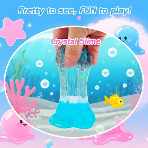 4 Pack Axolotl Slime Kit ، Butter & Clear ، Film Party Favors للأطفال مع سحر Axolotl ، وليميات ناعمة ومطاطية اللون الأرجواني الوردي للبنات والفتيان 4-12 ، مكافآت الفصل الدراسي ، هدايا عيد ميلاد in Kuwait