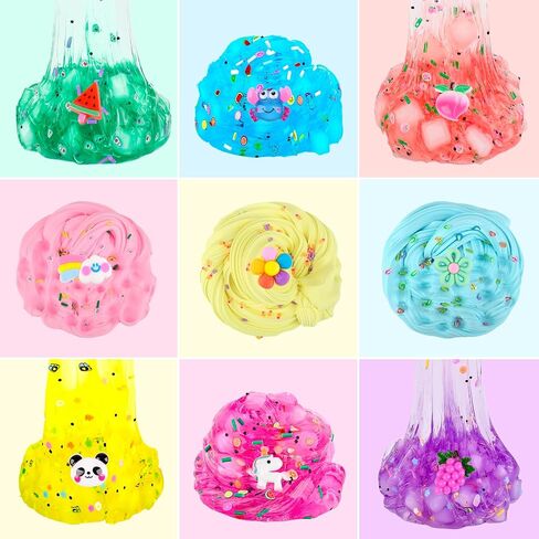 4 Pack Axolotl Slime Kit ، Butter & Clear ، Film Party Favors للأطفال مع سحر Axolotl ، وليميات ناعمة ومطاطية اللون الأرجواني الوردي للبنات والفتيان 4-12 ، مكافآت الفصل الدراسي ، هدايا عيد ميلاد in Kuwait
