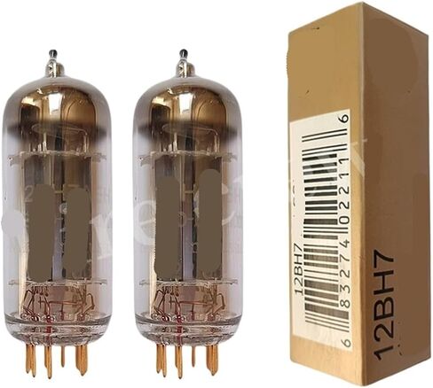 12BH7 12BH7A أنبوب القدم HiFi أنبوب الصوت يستبدل 6N6 7119 مُضخّم صوت عدة لتقوم بها بنفسك مطابقة رباعية الاتجاهات (2 قطعة زوج متطابق) in Kuwait