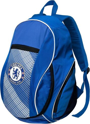 حقيبة ظهر من Icon Sports Chelsea Football Club، حقيبة ظهر مرخصة رسميًا بشعار نادي تشيلسي لكرة القدم للبالغين لمحبي كرة القدم. in Saudi Arabia