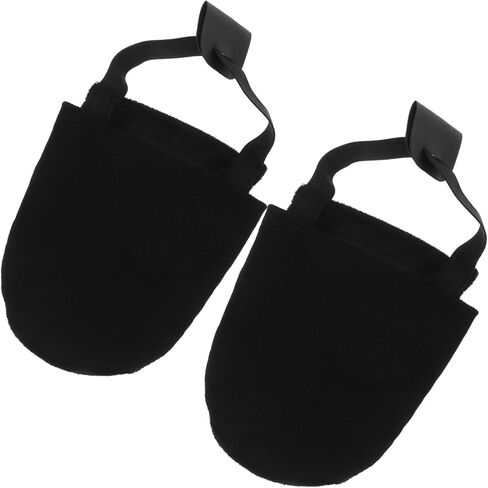Bowling Shoe Covers with Elastic Band for Men Women Lightweight Slider Shoe Covers Flannelette Sole Reduce Friction for Smooth Sliding and Easy to Wear Black in Saudi Arabia