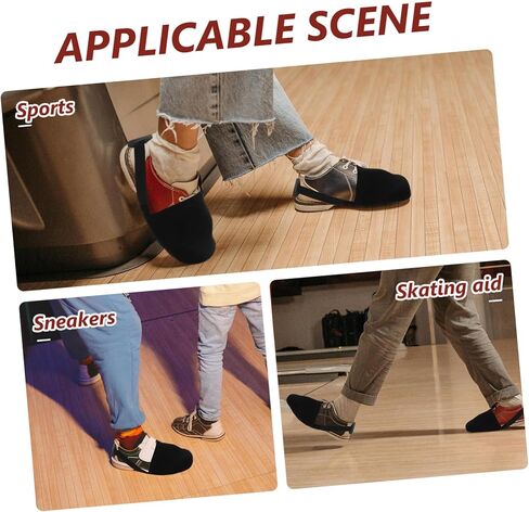Bowling Shoe Slider Cover Unisex Shoe Protector with Smooth Flannelette for Easy Glide Cloth Material Fits and Portable Sports Accessory in Saudi Arabia