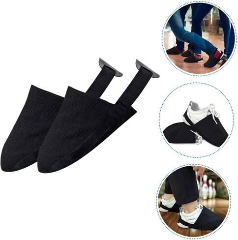 Elastic Anti-Slip Bowling Shoe Sliders with Adjustable Fit Lightweight Reusable Covers for Adults Protectors Reducing Floor Friction Easy Stretch Design for Indoor Bowling in Saudi Arabia