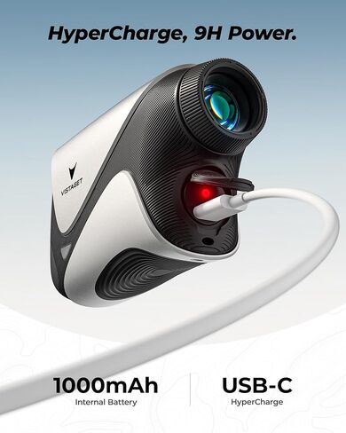 مكتشف نطاق الجولف 1200 ياردة، تكبير 7X، تقنية المثلث، محدد المدى مع تشغيل/إيقاف منحدر، اهتزاز قفل العلم، مكتشف المدى المغناطيسي للجولف، USB-C قابل لإعادة الشحن in Kuwait