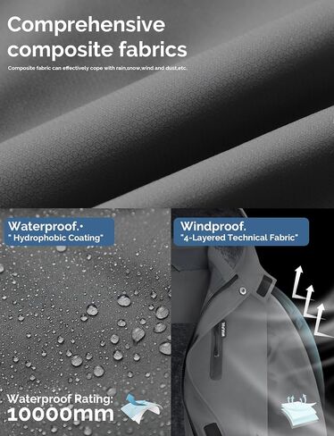 WULFUL Boy's Waterproof Ski Jackets Warm Fleece Lined Hooded Winter Snow Coat in Kuwait